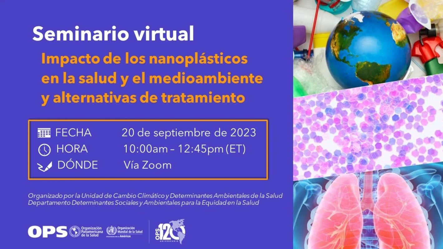 Webinar «Impacto de los nanoplásticos en la salud y el medioambiente. Alternativas de tratamiento»